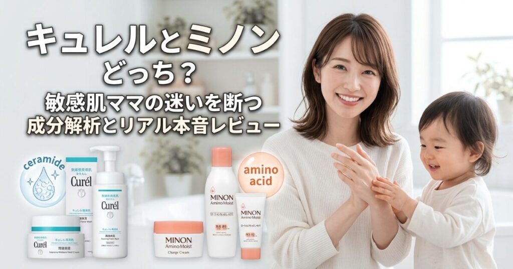 キュレルとミノンどっち?敏感肌ママの迷いを断つ成分解析とリアル本音をレビュー
